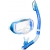 estaw Maska z fajką TUSA Imprex 3D przeźroczysty z niebieską ramką